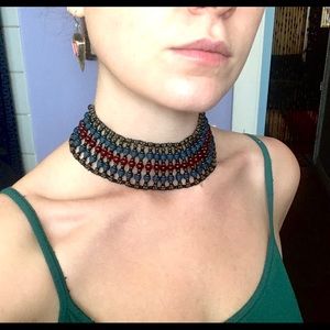 GORGEOUS Cleopatra Egyptian Collar Beaded Necklace